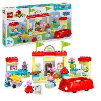 Jeu D'assemblage - Jeu De Construction - Jeu De Manipulation LEGO DUPLO 10434 Le Supermarché de Peppa Pig - Jouet Enfants 2 Ans