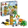 Jeu D'assemblage - Jeu De Construction - Jeu De Manipulation LEGO DUPLO Ma ville 10990 Le Chantier de Construction. Jouet Grue. Bulldozer et Bétonniere