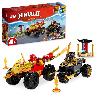 Jeu D'assemblage - Jeu De Construction - Jeu De Manipulation LEGO NINJAGO 71789 Le Combat en Voiture et en Moto de Kai et Ras. Jouet Enfants Des 4 Ans