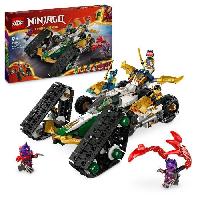 Jeu D'assemblage - Jeu De Construction - Jeu De Manipulation LEGO NINJAGO 71820 Le véhicule combiné de l'équipe des ninjas - Planeur. bolide ou motos