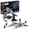 Jeu D'assemblage - Jeu De Construction - Jeu De Manipulation LEGO Star Wars 75348 Le Chasseur Fang Mandalorien Contre le TIE Interceptor. Jouet de Vaisseaux