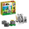 Jeu D'assemblage - Jeu De Construction - Jeu De Manipulation LEGO Super Mario 71420 Ensemble d'Extension Rambi le Rhinocéros. Jouet a Combiner avec un Pack de démarrage