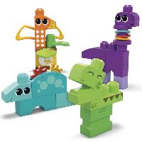 Jeu D'assemblage - Jeu De Construction - Jeu De Manipulation MEGA Bloks - Coffret Dinosaures - Jouet de construction - 1 an et + HKN43