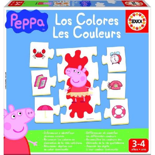 Table Activite - Jouet D'activite Jeu d'éveil éducatif PEPPA PIG Les Couleurs - EDUCA - Pour Garçon et Fille a partir de 3 ans