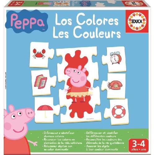 Table Activite - Jouet D'activite Jeu d'éveil éducatif PEPPA PIG Les Couleurs - EDUCA - Pour Garçon et Fille a partir de 3 ans