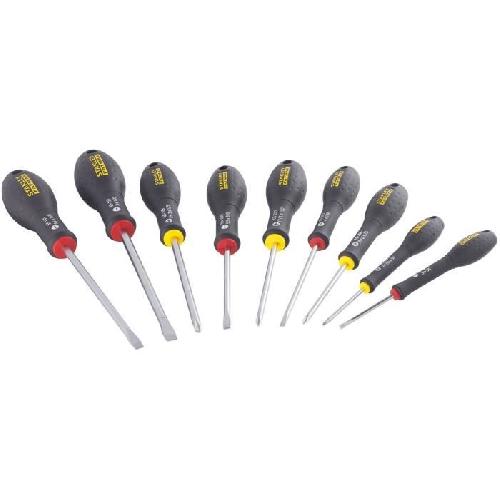 Tournevis Jeu de 10 Tournevis - STANLEY FATMAX - FMHT65439-0 - Electricien + Mecanicien + Phillips + Testeur