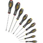 Tournevis Jeu de 10 Tournevis - STANLEY FATMAX - FMHT65439-0 - Electricien + Mecanicien + Phillips + Testeur