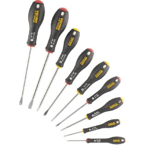 Tournevis Jeu de 10 Tournevis - STANLEY FATMAX - FMHT65439-0 - Electricien + Mecanicien + Phillips + Testeur