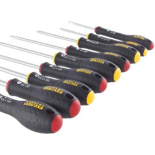 Tournevis Jeu de 10 Tournevis - STANLEY FATMAX - FMHT65439-0 - Electricien + Mecanicien + Phillips + Testeur