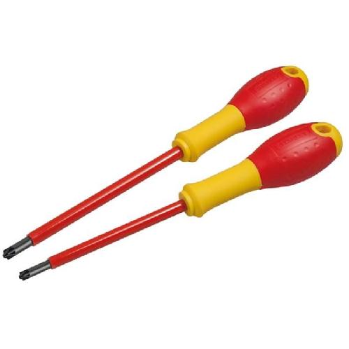 Tournevis Jeu de 2 Tournevis - STANLEY FATMAX - FMHT0-62649 - Borniers Isolés 1000V - PZ1X100 + PZ2X125