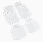 Tapis De Sol Jeu de 4 Tapis de sol caoutchouc PVC - Universels -Transparent