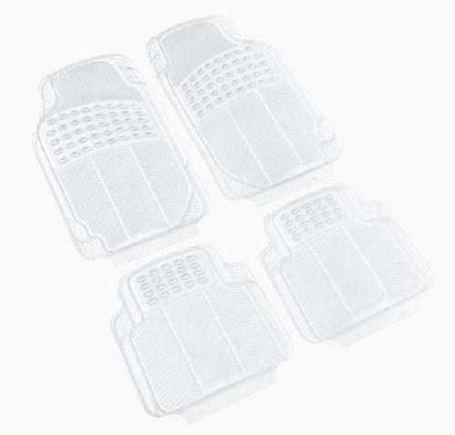 Tapis De Sol Jeu de 4 Tapis de sol caoutchouc PVC - Universels -Transparent