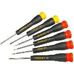 Jeu de 6 Micro Tournevis - STANLEY - STHT0-62631 - 4 Fente + 2 Phillips