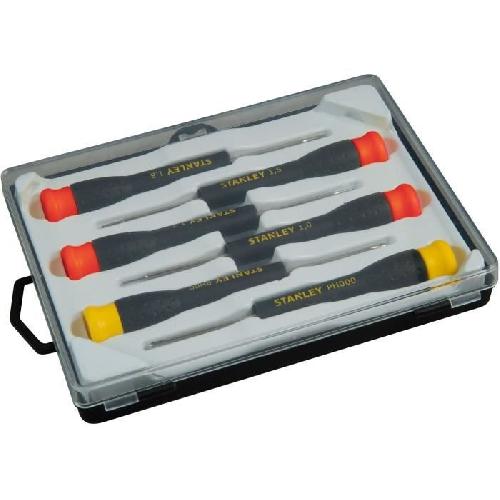 Tournevis Jeu de 6 Micro Tournevis - STANLEY - STHT0-62631 - 4 Fente + 2 Phillips