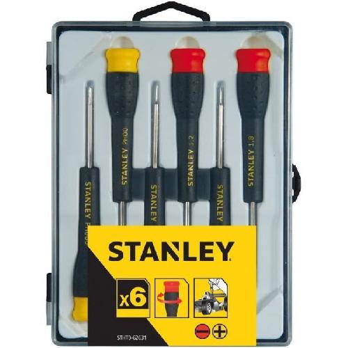 Tournevis Jeu de 6 Micro Tournevis - STANLEY - STHT0-62631 - 4 Fente + 2 Phillips