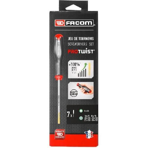 Tournevis Jeu de 7 tournevis PROTWIST Torx et Resistorx - FACOM - ATXR.J7PB