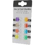 Fusibles pour auto ATO Mini Jeu De 8 Mini Fusibles Enfichables 3A 5A 7.5A 10A 15A 20A 30A