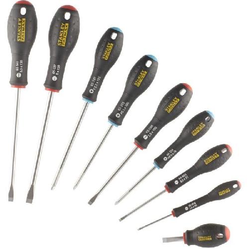 Tournevis Jeu de 9 Tournevis - STANLEY FATMAX - FMHT65424-0 - Electricien + Mecanicien + Pozidriv