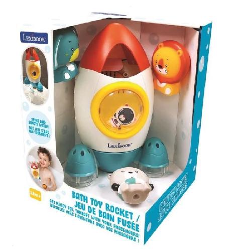 Jouet De Bain Jeu de bain fusée avec 3 animaux souples - LEXIBOOK - pour enfants de 18 mois et plus - jets d'eau tournants