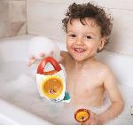 Jouet De Bain Jeu de bain fusée avec 3 animaux souples - LEXIBOOK - pour enfants de 18 mois et plus - jets d'eau tournants