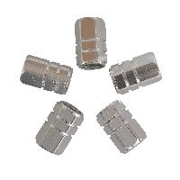 Jeu de capuchons de valves 5pcs argent Jeu de capuchons de valves 5pcs argent