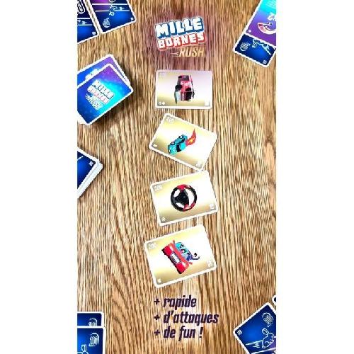 Jeu De Societe - Jeu De Plateau Jeu de cartes MILLE BORNES RUSH - DUJARDIN - Pour 2 joueurs ou plus - A partir de 7 ans