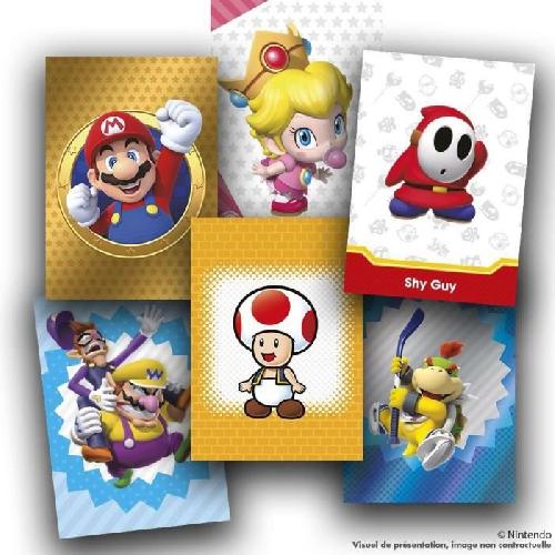 Jeu De Stickers Jeu de cartes - PANINI - Super Mario Trading Cards - Collection de 252 cartes dont 18 en or et 18 en argent