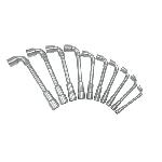 Cle A Tube - Cle A Pipe - Cle A Pipe Debouchee Jeu de cles a pipe debouchees - 10 pieces - Brilliant Tools BT015100