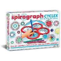 Jeu De Coloriage - Dessin - Pochoir Coffret Cyclex - SPIROGRAPH - Création de spirales a l'infini avec les roues rotatives !