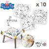 Jeu De Coloriage - Dessin - Pochoir Smoby - Recharge Coloriages pour la Kid table créative - 10 feuilles de coloriages Peppa Pig