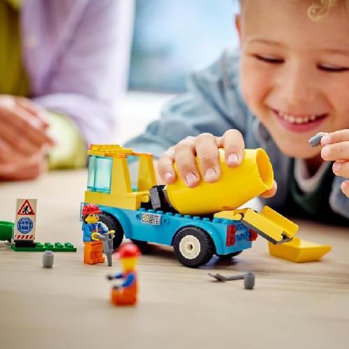 Jeu D'assemblage - Jeu De Construction - Jeu De Manipulation Jeu de construction - LEGO - City Le Camion Bétonniere - Véhicule de construction pour enfants des 4 ans