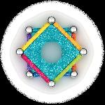 Jeu D'assemblage - Jeu De Construction - Jeu De Manipulation Jeu de construction magnetique - GEOMAG - Glitter Panels Recycled 22 pieces - Paillettes - Ecologique - Creatif