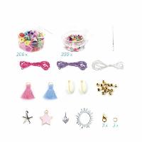 Jeu De Creation De Bijoux Kit de fabrication de bracelets - SYCOMORE - Lovely box Bracelets Heishi - Blanc/Bleu - Enfant 7 ans et plus