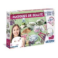 Jeu De Creation Maquillage Coffret scientifique pour creer des masques de beaute naturels et doux - Clementoni - Science et Jeu