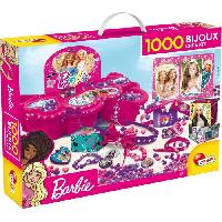 Jeu De Creation Maquillage Kit bijoux - Barbie - LISCIANI - Perles. charms et pendentifs - Rose - Pour enfant