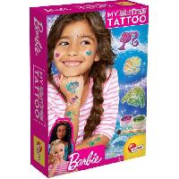 Jeu De Creation Maquillage Tatouages Barbie - LISCIANI - Barbie - Glitter Tattoo - Tatouages pailletes - Materiel sur et teste