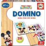 Jeux De Societe Jeu de domino en bois Mickey - EDUCA - Domino bois Mickey - Mixte - Enfant - Multicolore