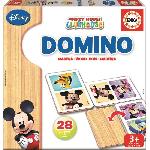 Jeux De Societe Jeu de domino en bois Mickey - EDUCA - Domino bois Mickey - Mixte - Enfant - Multicolore