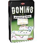 Jeu de dominos TACTIC Double 6 en boîte métal - Garçon et Fille - A partir de 5 ans