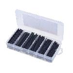 Jeu de Gaine Thermo Retractable 170pieces Longueur 100mm noir polyolefine Jeu de Gaine Thermo Retractable 170pieces Longueur 100mm noir polyolefine