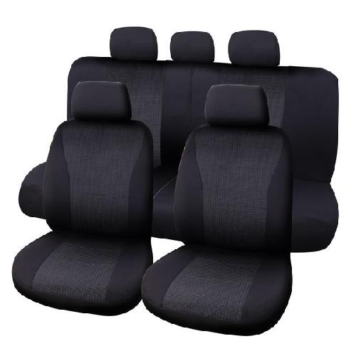 Housse De Siege - Couvre Siege Jeu De Housses de sieges auto vienna 9 Pcs Noir