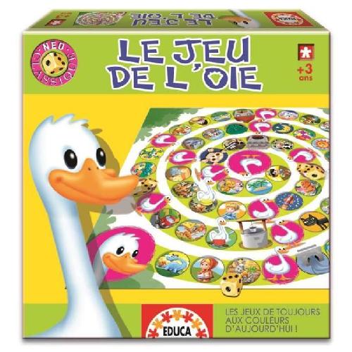 Jeu D'apprentissage Jeu de l'oie EDUCA Neo Classique - Design frais et dynamique - Pour enfants a partir de 3 ans