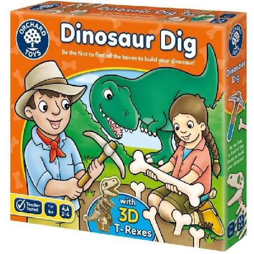 Jeu D'apprentissage Jeu de loterie Dinosaur Dig - ORCHARD - Construisez votre dinosaure 3D