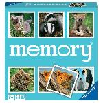 Memory Jeu de paires et de mémoire - Grand memory - Petits Animaux - Ravensburger - 64 cartes