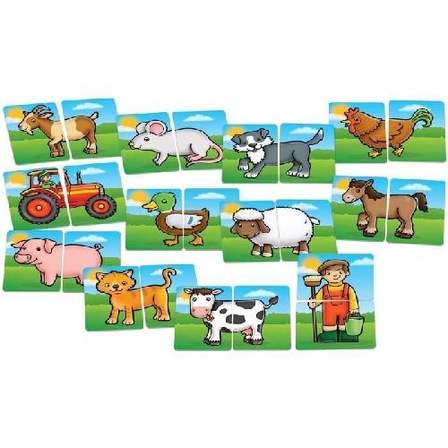 Jeu D'apprentissage Jeu de paires La basse-cour ORCHARD - Pour enfant de 18 mois et plus - Jeu de société - Mixte - Mémory