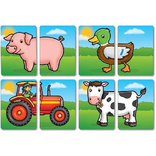 Jeu D'apprentissage Jeu de paires La basse-cour ORCHARD - Pour enfant de 18 mois et plus - Jeu de société - Mixte - Mémory