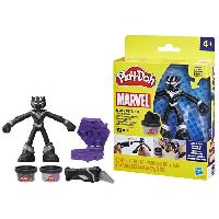 Jeu De Pate A Modeler Play-Doh Black Panther. Griffes tranchantes avec figurine flexible et pate a modeler. des 4 ans. Marvel