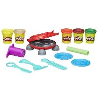 Jeu De Pate A Modeler Play-Doh Burger Party. Set pates a modeler Playdoh Kitchen. Accessoires pour creer des hamburgers et hot-dogs. Des 3 ans