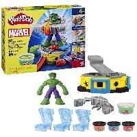 Jeu De Pate A Modeler Play-Doh Hulk Ecrase tout. coffret pate a modeler avec figurine Hulk. a partir de 4 ans. Marvel