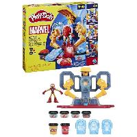 Jeu De Pate A Modeler Play-Doh Iron Man Fabrique d'armures. coffret avec figurine Iron Man et pate a modeler. des 4 ans. Marvel